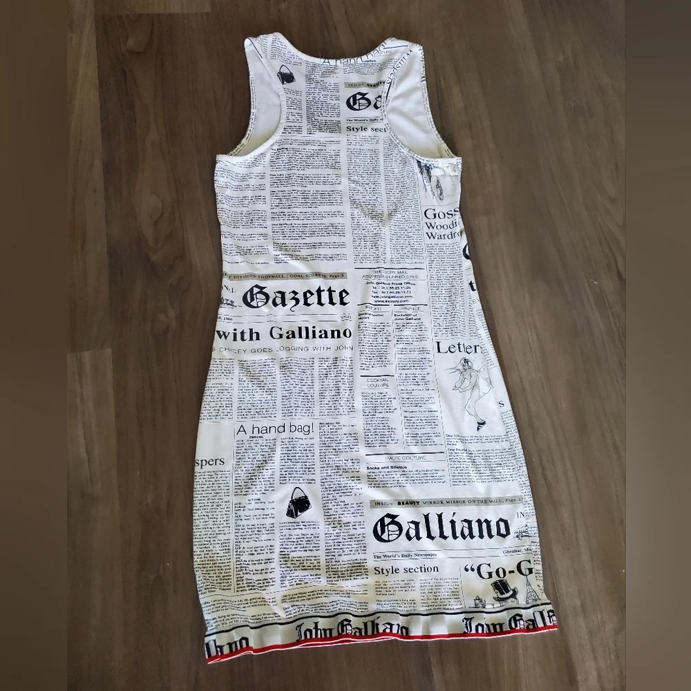 GALLIANO Racerback Dress - Picture 2 of 14